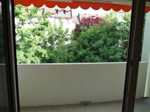 Balkon mit Blick ins Grüne