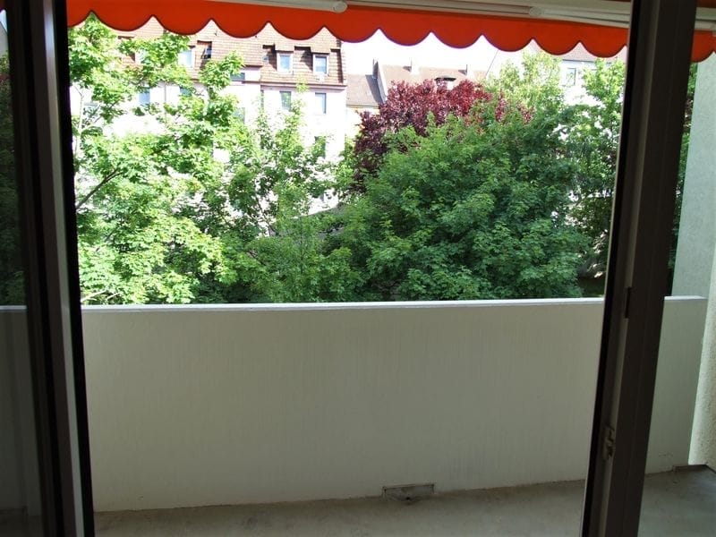 Balkon mit Blick ins Grüne