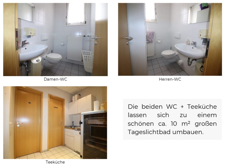 WC´s & Teeküche, Umbauvorschlag ,,Bad”
