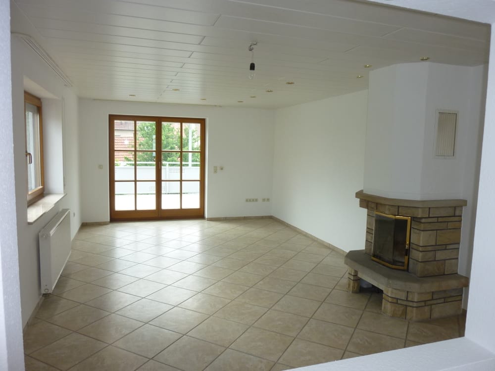 Wohnzimmer mit Kaminofen